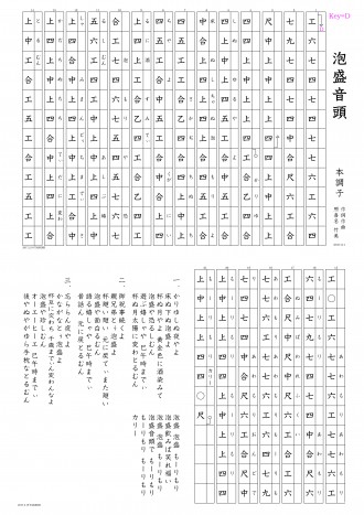 泡盛音頭 工工四